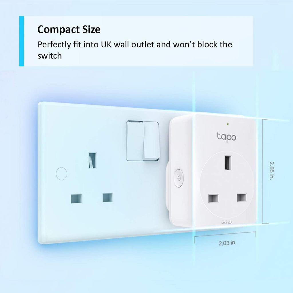 Tapo P100 (4-Pack) Smart Plug, Wi-Fi Plug, App Remote Control, Alexa Plug, Voice Control with Alexa & Google, Away Mode, Scheduling & Timer, Device Sharing, Easy Set Up, Multiple Safety Guarantees