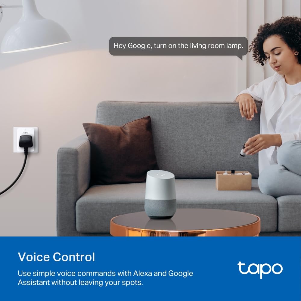 Tapo P110 (4-Pack) Smart Plug, WiFi Plug, Energy Monitoring, Electricity Usage Monitor, App Remote Control, Alexa,Voice Control with Alexa & Google, Away Mode, Scheduling & Timer, Device Sharing