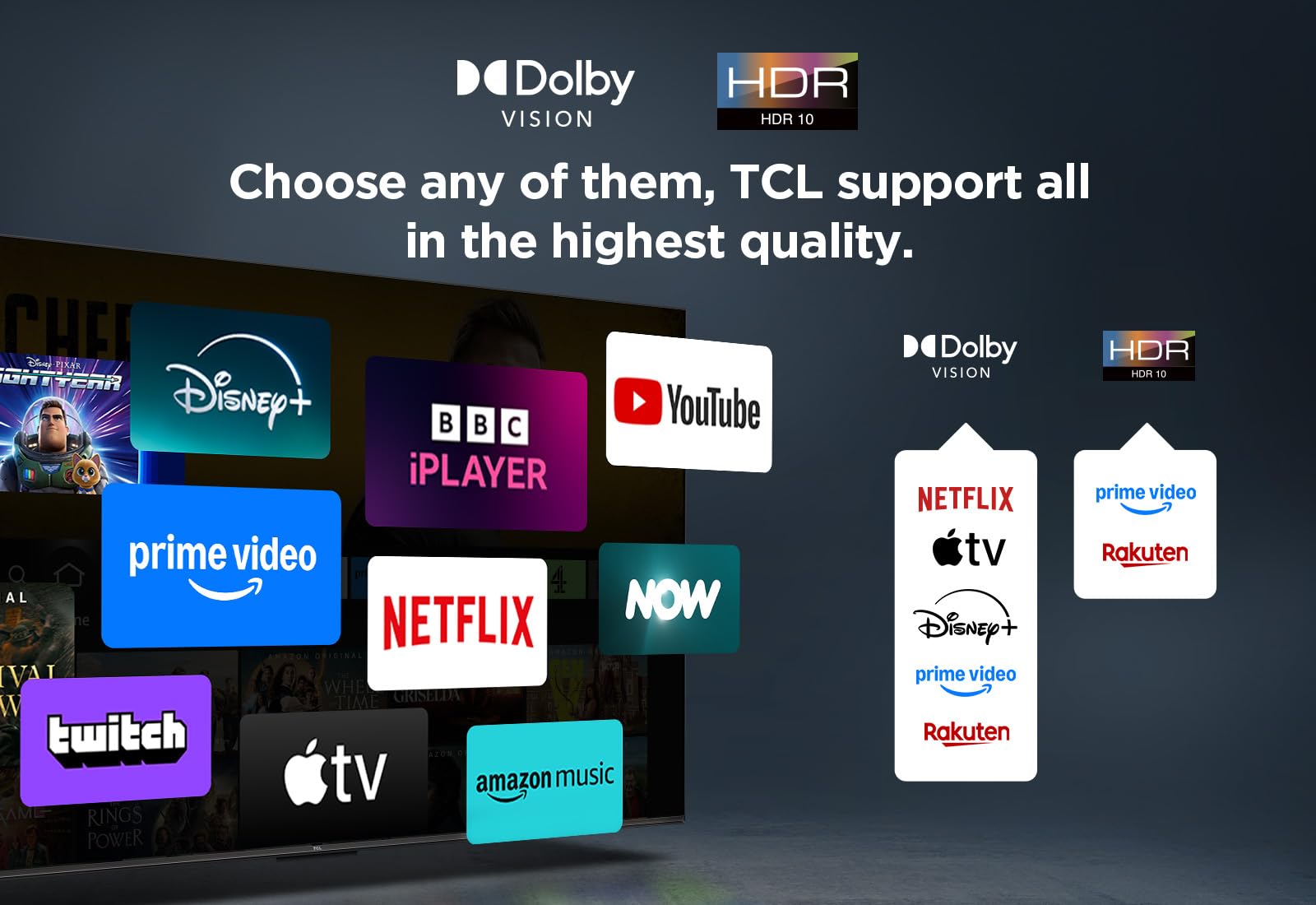 TCL 55PF650K 55-inch 4K Ultra HD, HDR TV, Smart LED Fire TV (Dolby Vision, Dolby Atmos, DTS, HDR 10, Alexa built-in, Airplay2, Miracast)
