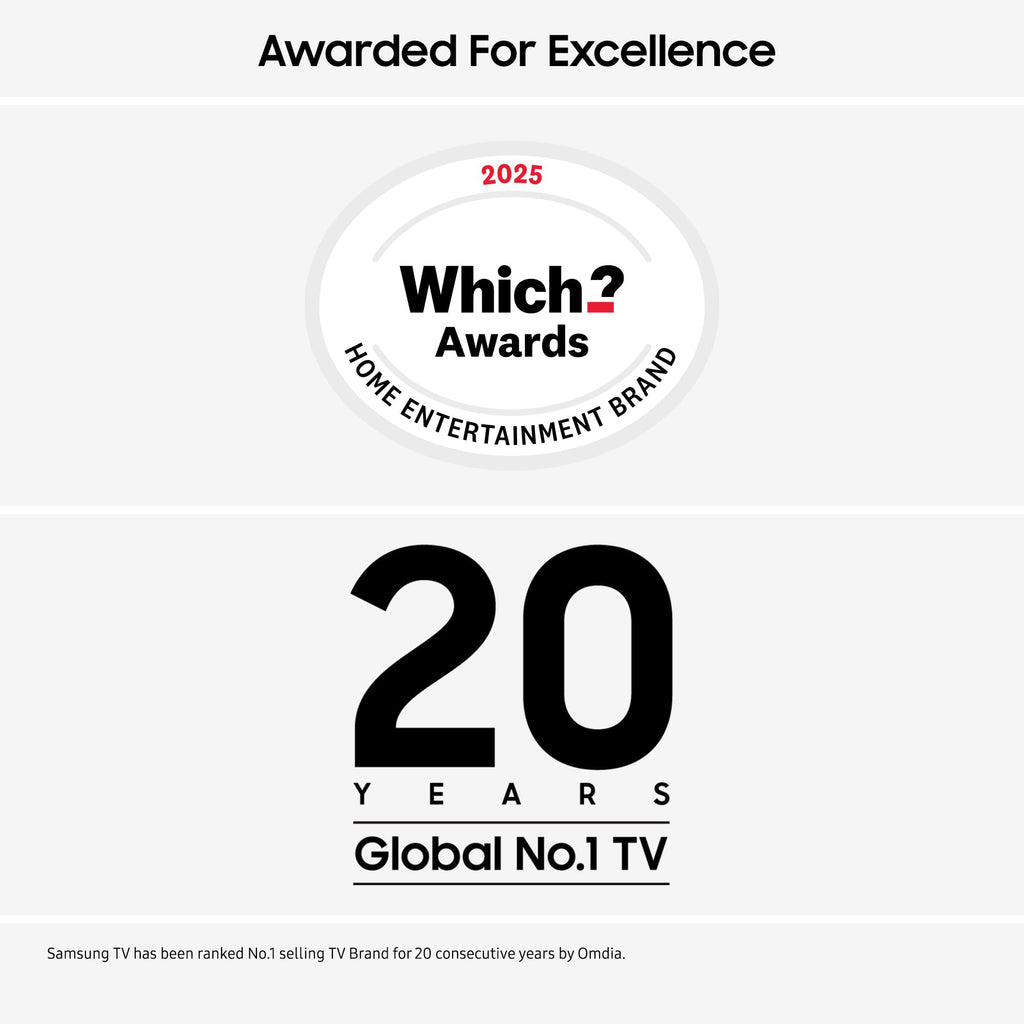 Samsung Crystal UHD 50" U7000F, Crystal Processor 4k, 4k Upscaling, Object Tracking Sound Lite, One UI Tizen, Smart TV, 2025