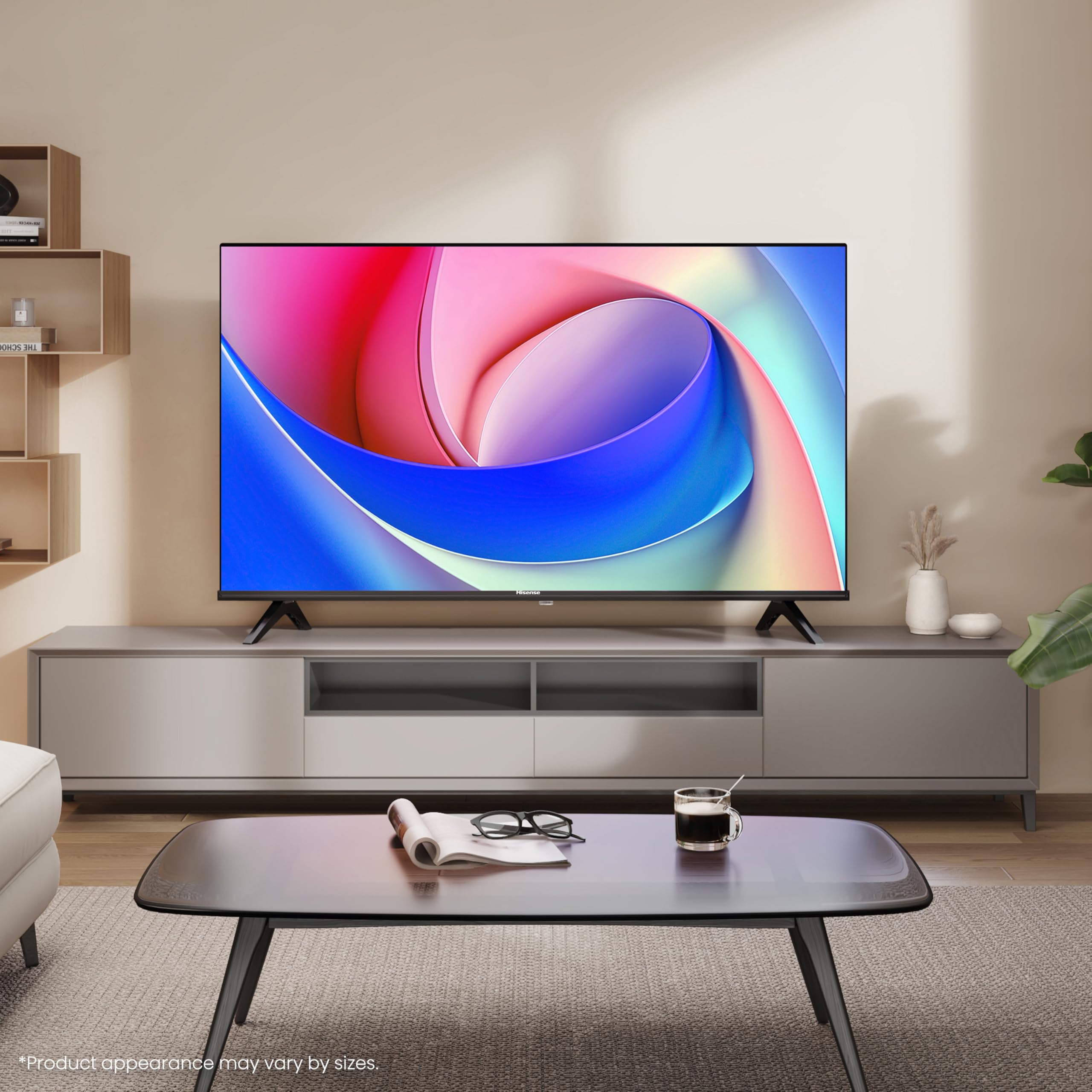 Hisense 32" 32E4QTUK FHD LED TV with Freely - Direct Lit LED, Dolby Audio, Natural Colour Enhancer, Games Mode, Sports Mode with Freely, Disney +, YouTube, Netflix