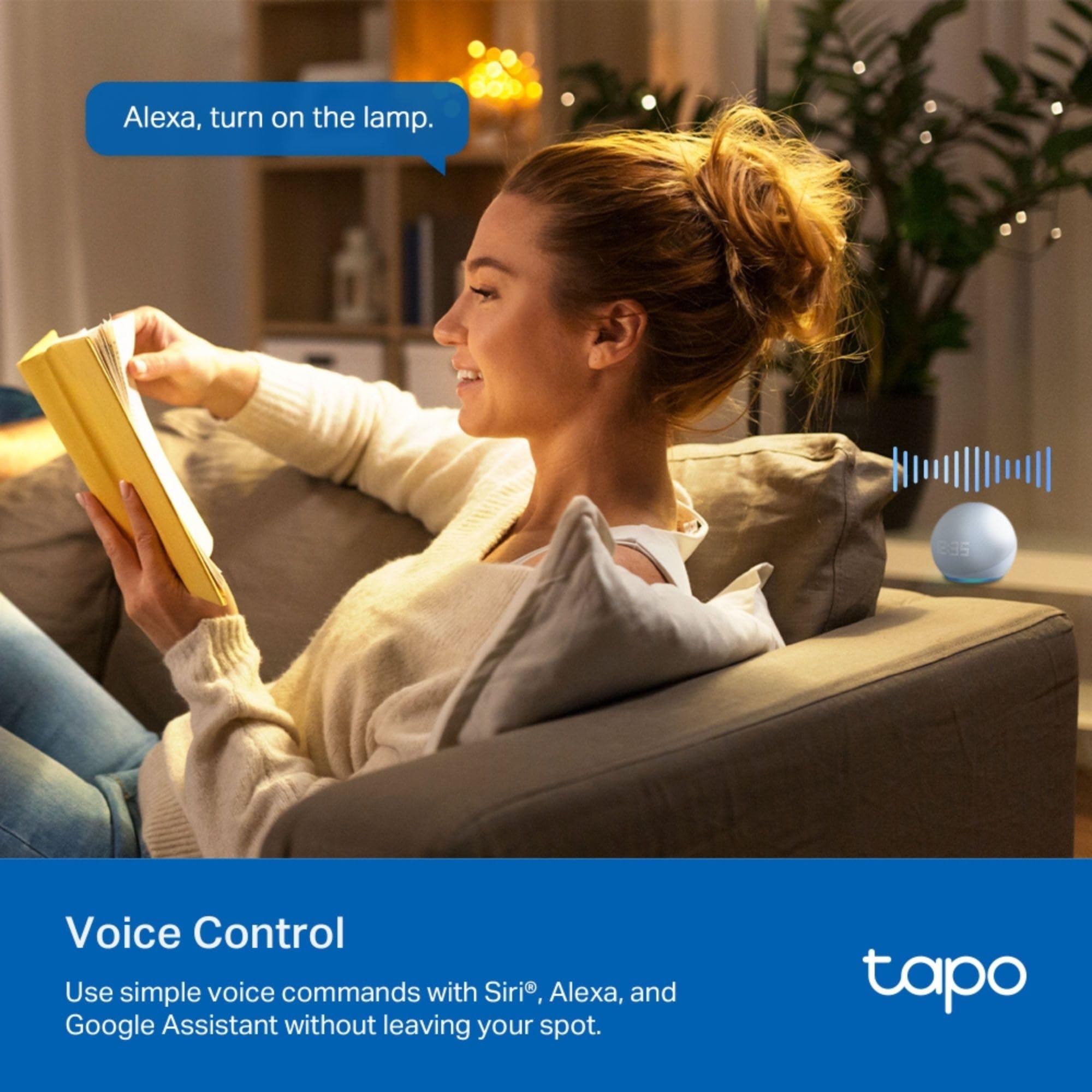 Tapo P304M Smart Plug Power Strip, Energy Monitoring, MATTER Certified, Surge Protection, Zero-Crossing Detection, Remote Control, Voice Control with Apple Alexa Google, Schedule and Timer, Away Mode