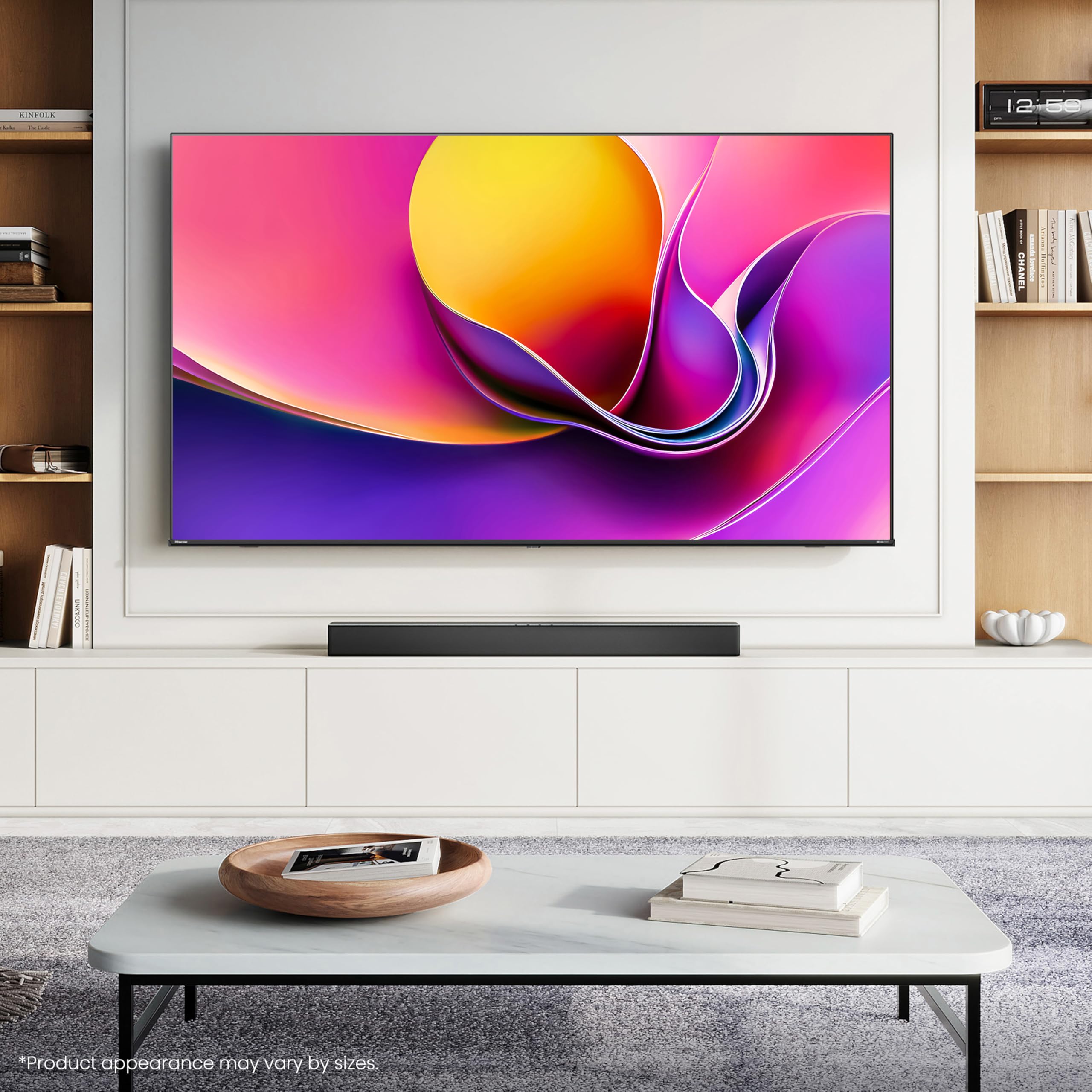 Hisense 55" 55E6QTUK 4K Ultra HD Smart TV AI TV - 4K UHD, Hi-View AI Engine, Precision Colour, AI Smooth Motion, Sports Mode with Freely, Disney +, YouTube, Netflix