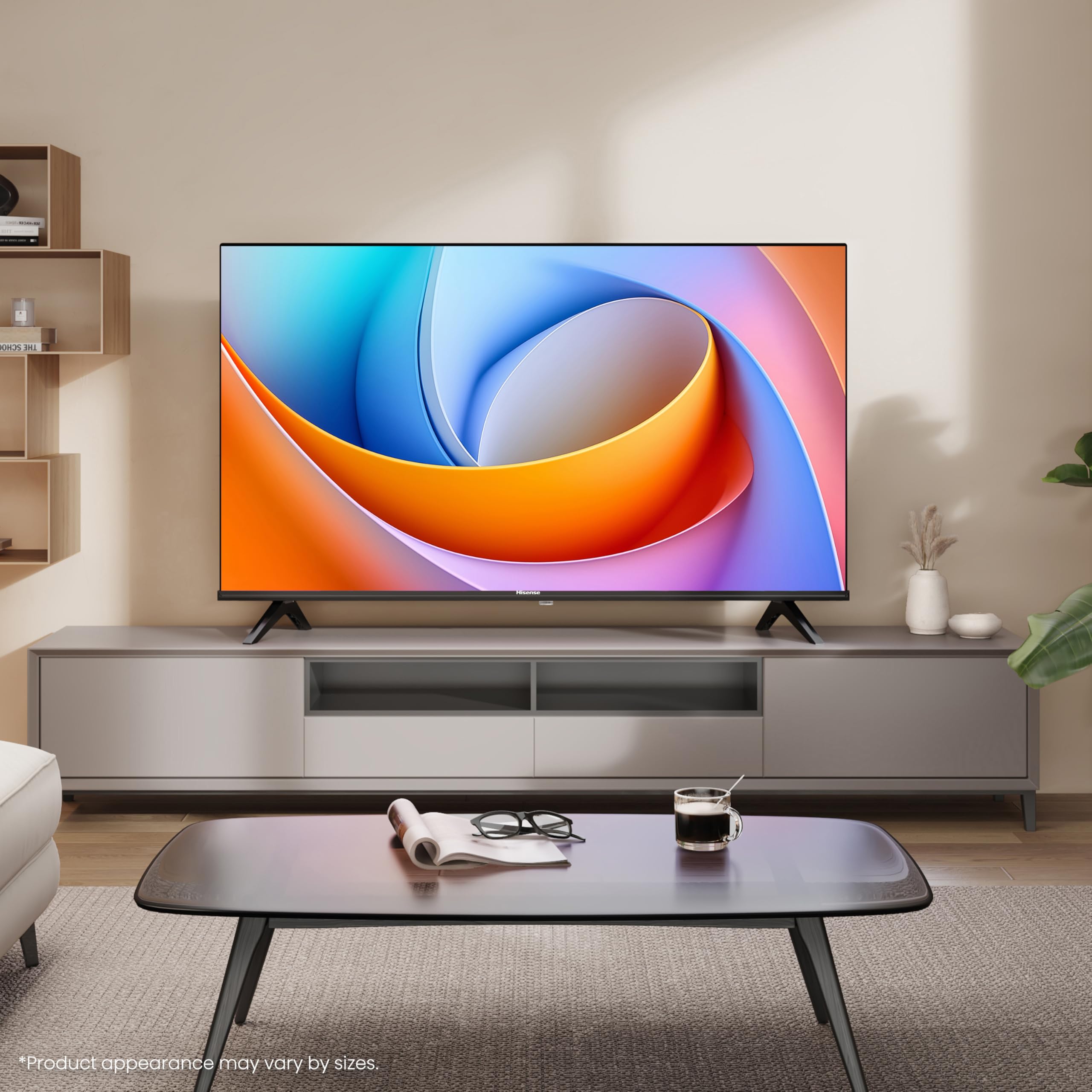 Hisense 40" 40A4QTUK FHD LED TV with Freely - Direct Lit LED, Dolby Audio, Natural Colour Enhancer, Games Mode, Sports Mode with Freely, Disney +, YouTube, Netflix